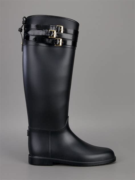 burberry london belted equestrian rain boots